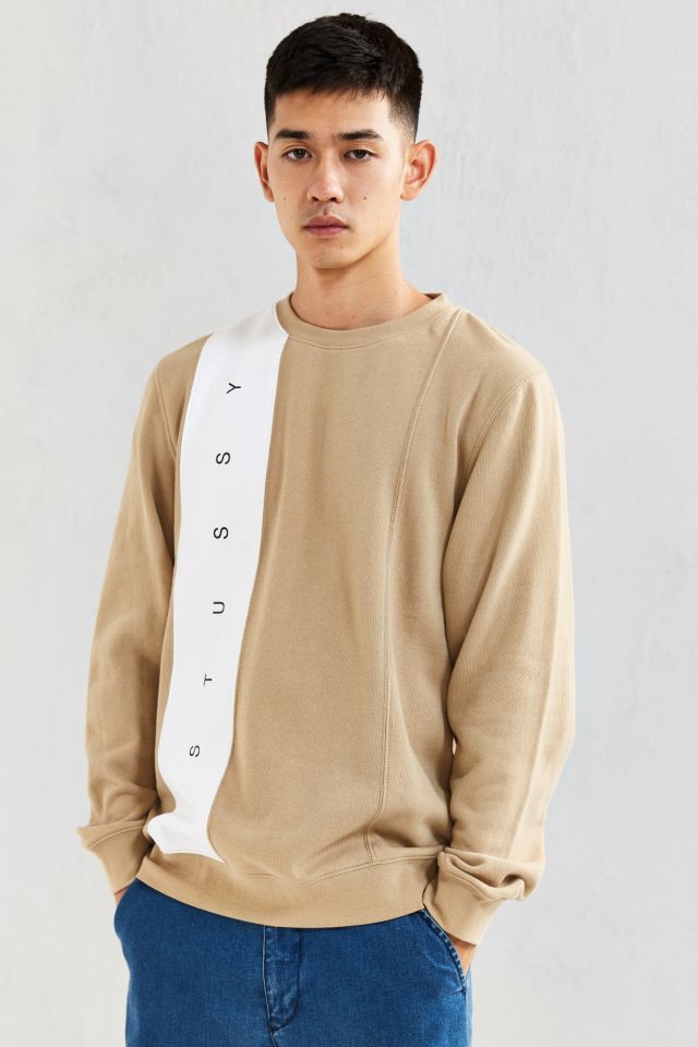 Stussy Paneled Crew Neck Sweatshirt