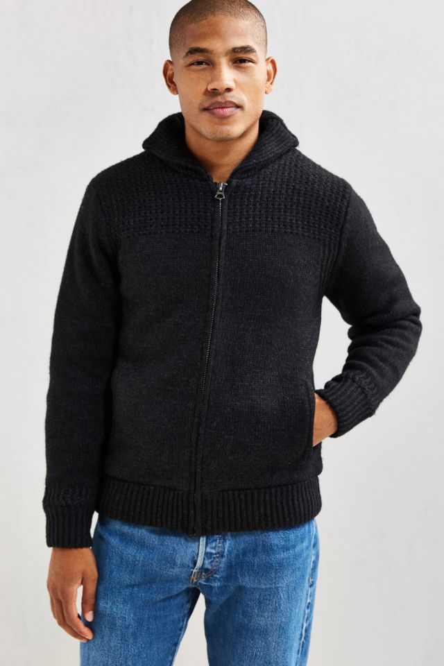 Schott Sherpa Lined Sweater | Urban Outfitters