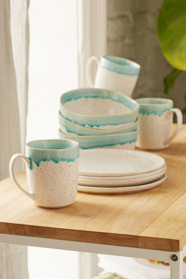 12-Piece Speckle Reactive Glaze Dinnerware Set #1