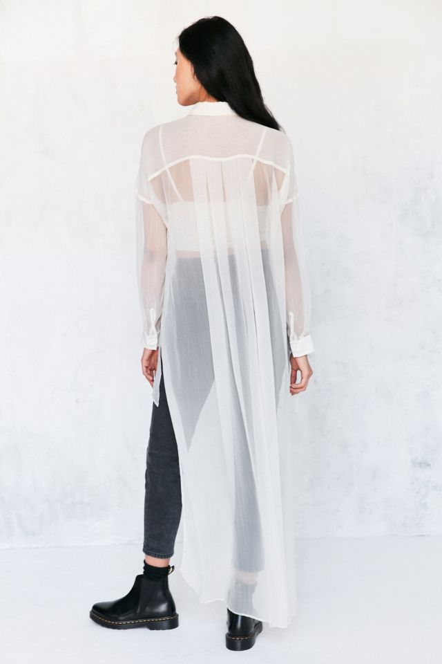 Chemise maxi asymétrique en maille Monique Silence + Noise #1