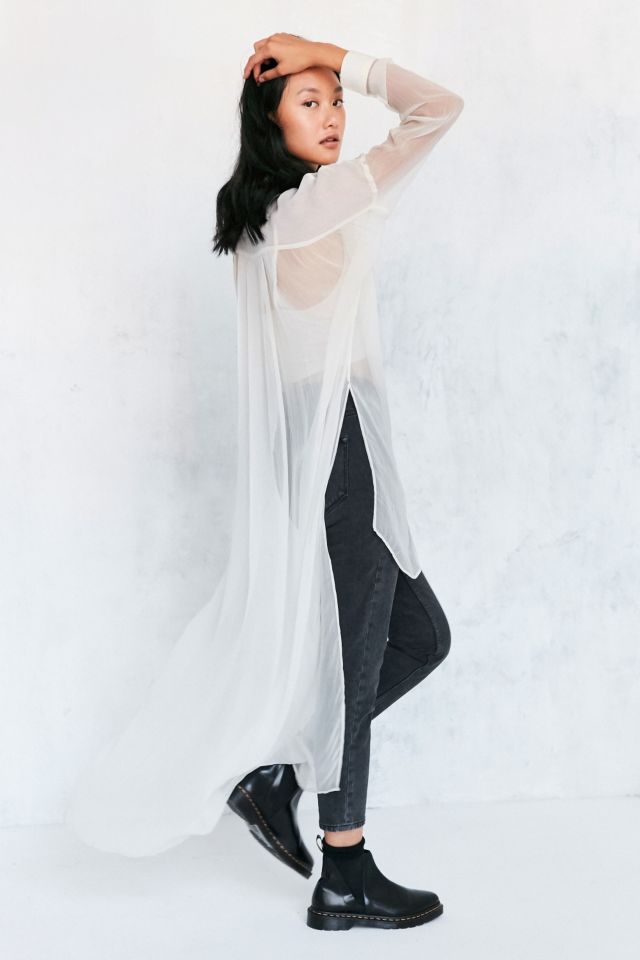 Chemise maxi asymétrique en maille Monique Silence + Noise #3