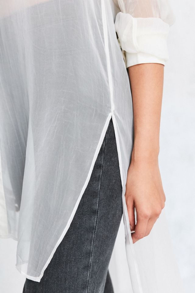Chemise maxi asymétrique en maille Monique Silence + Noise #4