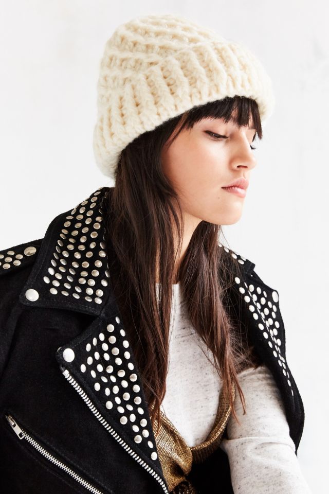 Braided Cuff Toque Hat #5