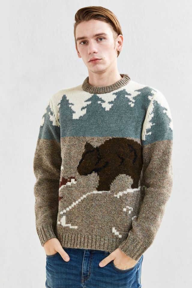 Woolrich Outdoor Bear Motif Sweater