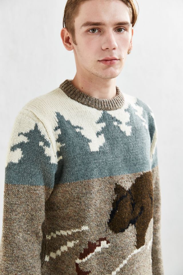 Woolrich Outdoor Bear Motif Sweater #1