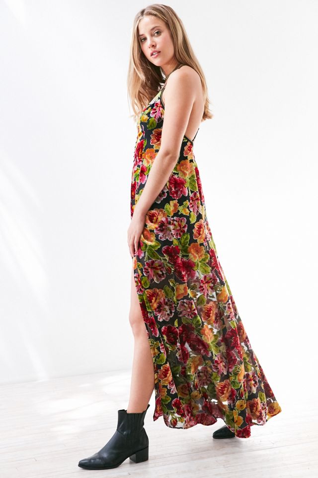 floral velvet maxi dress Lolla Hang Or Line Dry Baltic Born Womens Leslie Velvet