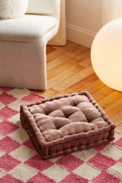 Urban Outfitters Ruthie Velvet Floor Pillow