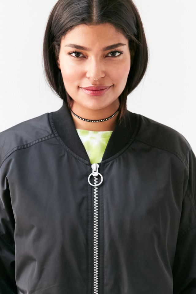 Silence + Noise Venice Oversized Bomber Jacket #3