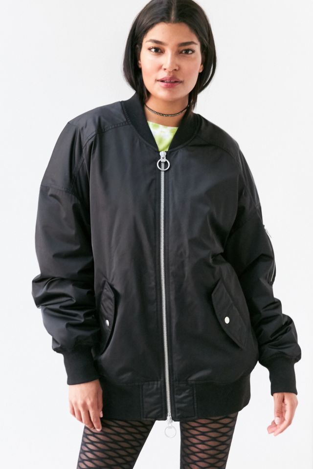 Silence + Noise Venice Oversized Bomber Jacket #5