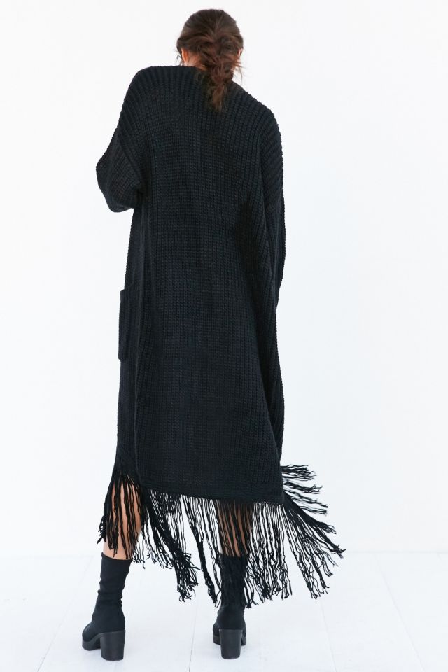 ASTR Frances Fringe Duster Cardigan #1
