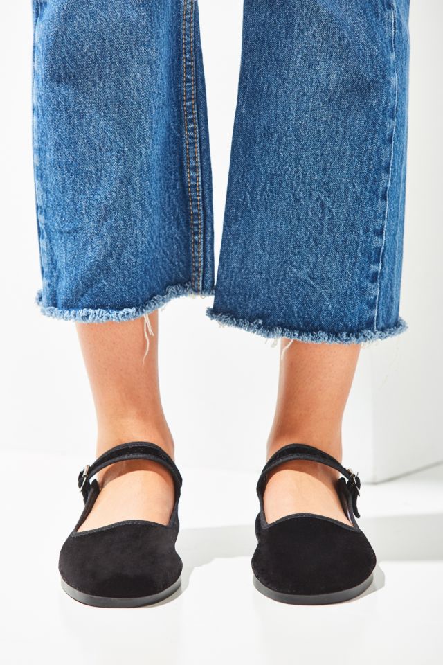 Velvet Mary Jane Flat #2