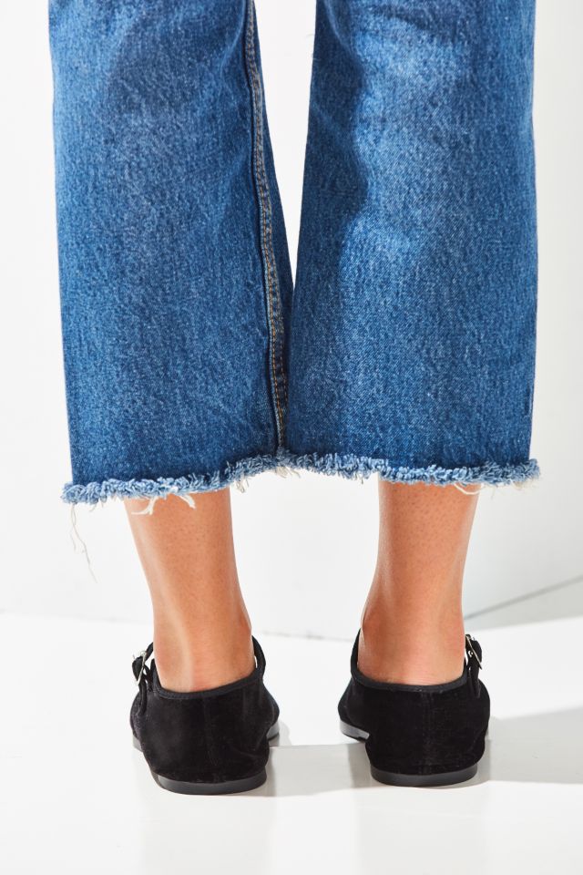 Velvet Mary Jane Flat #5