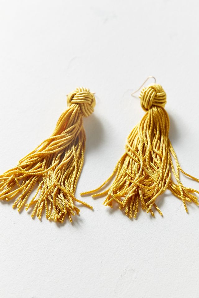 Vanessa Mooney Astrid Knotted Tassel Earring #2