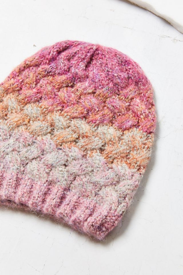 Slouchy Crosshatch Knit Beanie #3