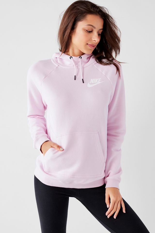 Pink nike hot sale rally hoodie