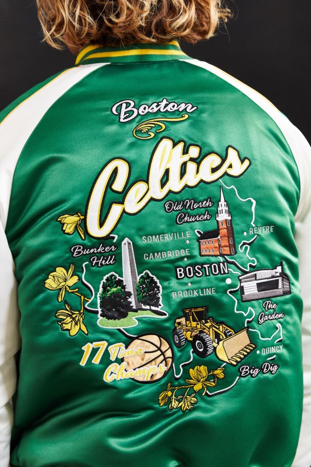 Starter Black Label + UO NBA Boston Celtics Souvenir Jacket #4