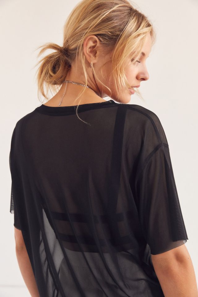 Silence + Noise Chrissy Mesh Tee #1