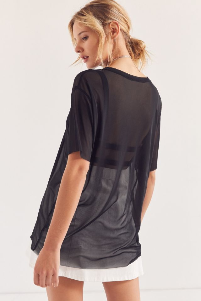 Silence + Noise Chrissy Mesh Tee #4