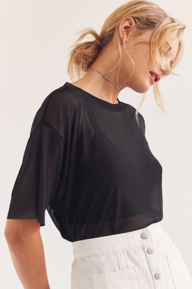 Silence + Noise Chrissy Mesh Tee #5