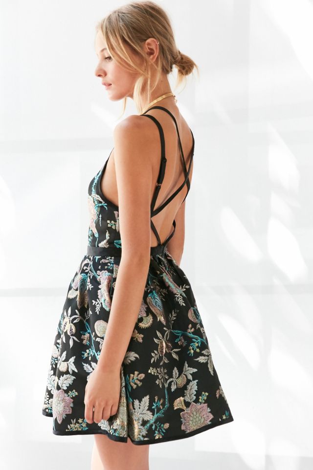 Kimchi Blue Hidden Dragon Jacquard Mini Dress #3