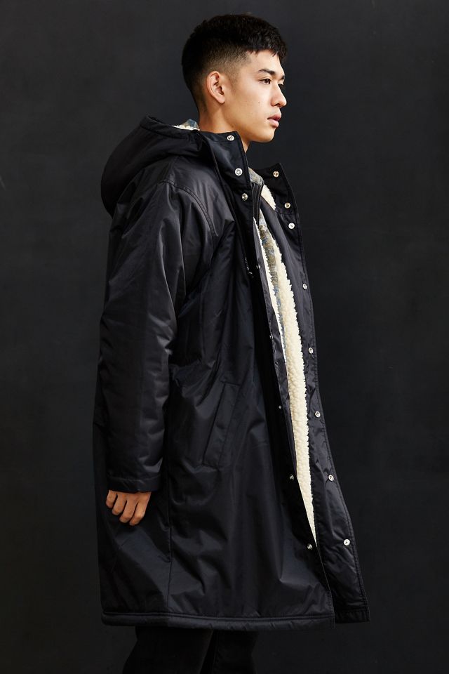 UO Sherpa Lined Sideline Parka Jacket | Urban Outfitters