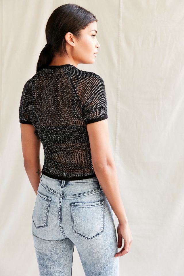 Vintage Mesh Surplus Crop Tee #5