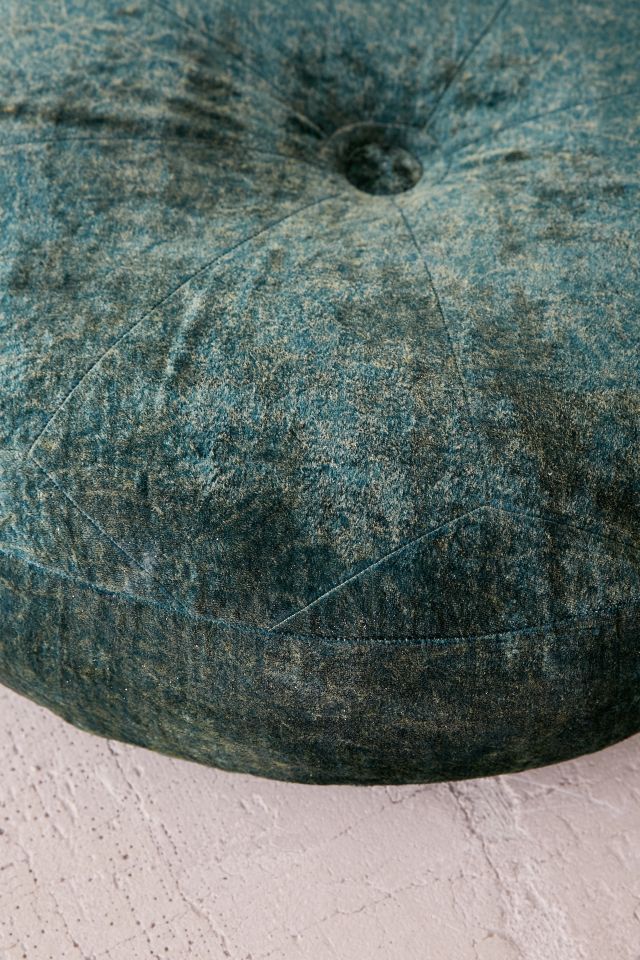 Amya Velvet Pillow Pouf #2