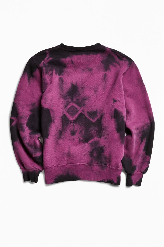 Vintage Champion Tie Dye Crew Neck Sweatshirt Urban Outfitters