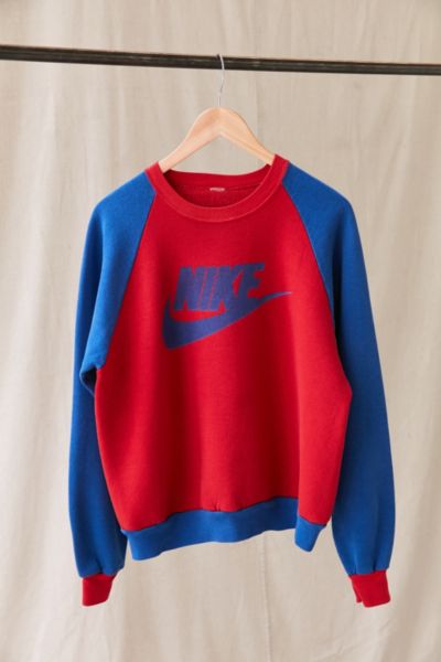 nike red and blue sweater