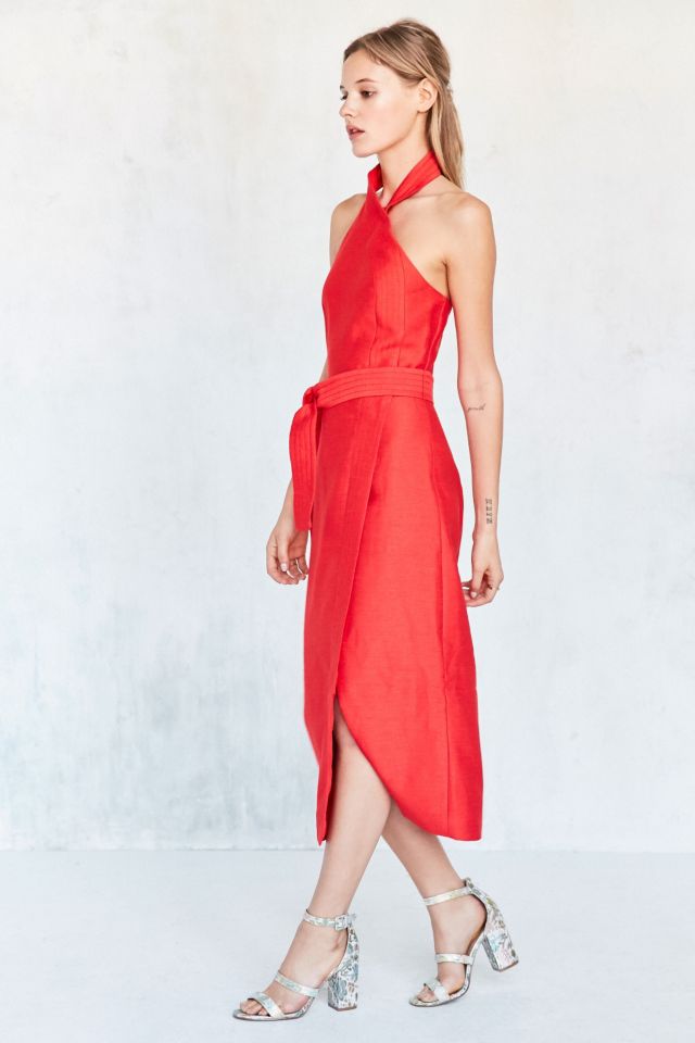 C/meo Collective Two Sides Halter Midi Dress #2