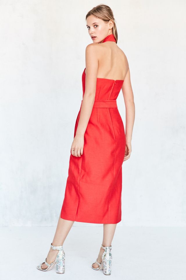 C/meo Collective Two Sides Halter Midi Dress #4