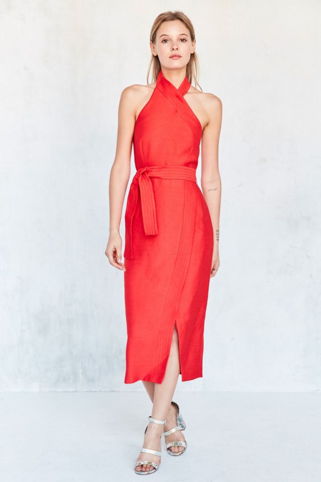 C/meo Collective Two Sides Halter Midi Dress #5