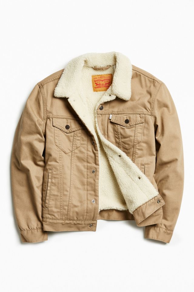 Levi's Flannel Sherpa Trucker Jacket | Urban Outfitters