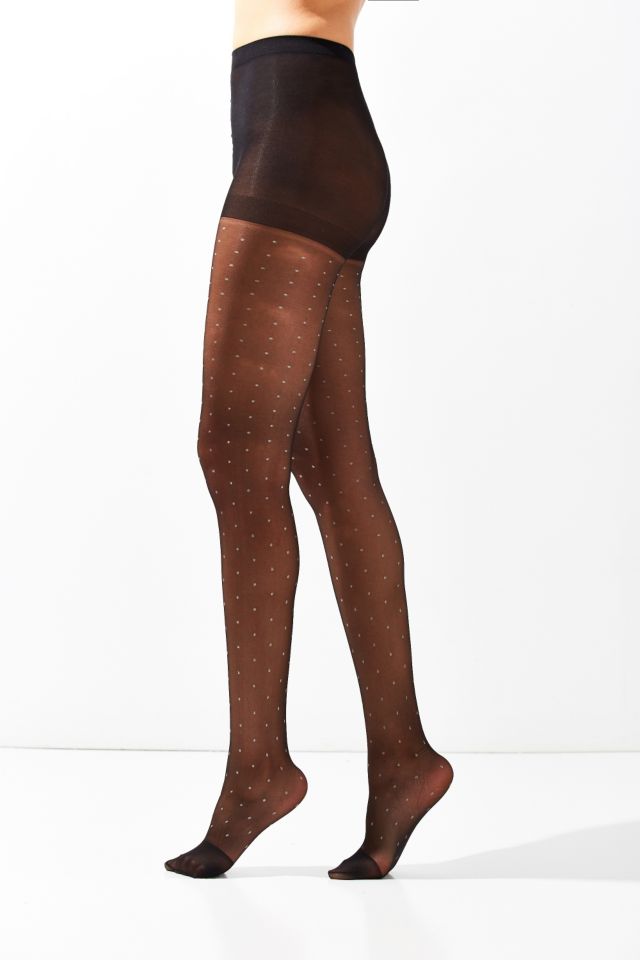 Out From Under Sheer Polka Dot Glitter Tight #1