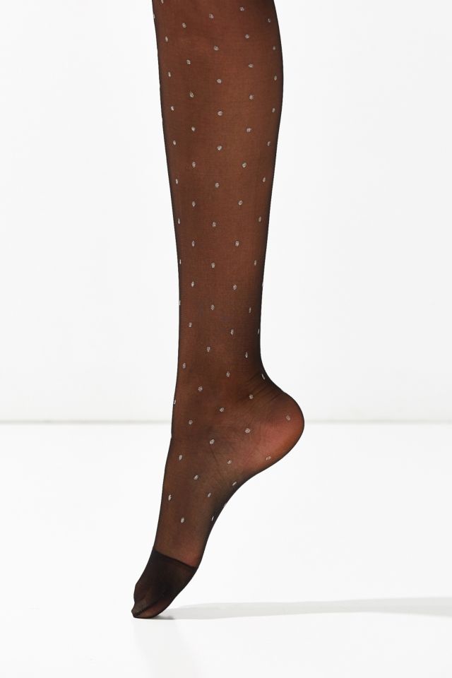 Out From Under Sheer Polka Dot Glitter Tight #5