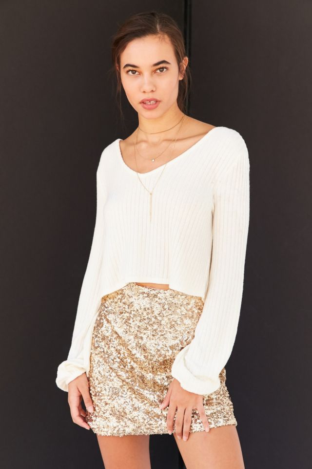 Kimchi Blue Jessie Tie-Back Cropped Sweater #3
