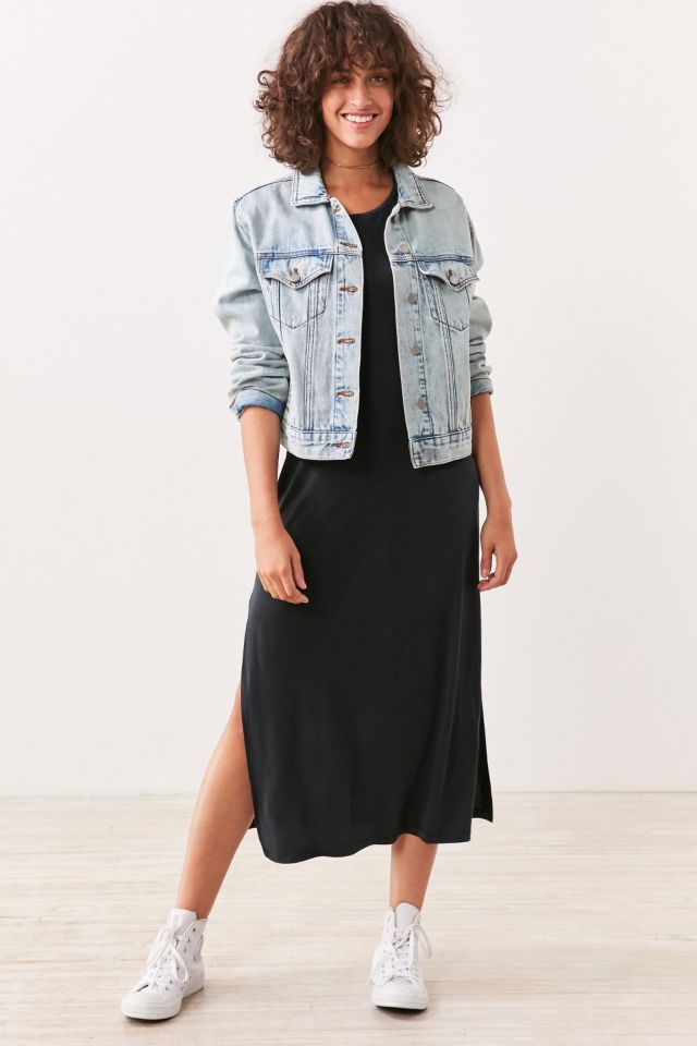 Silence + Noise Side-Slit Midi T-Shirt Dress #1