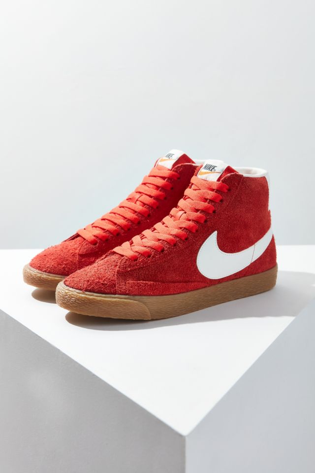 Nike Blazer Orange Mid Vintage Suede Sneaker