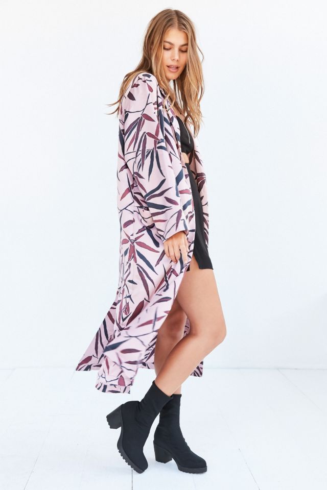 Kimchi Blue Marianne Printed Longline Kimono Jacket #1