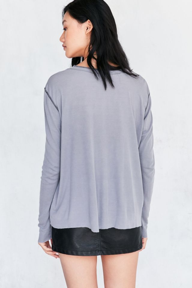 Truly Madly Deeply Henley Tissue Tee #1