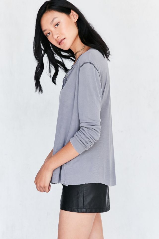 Truly Madly Deeply Henley Tissue Tee #3