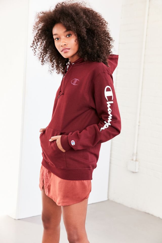 Champion + UO Maroon Hoodie Sweatshirt  #4