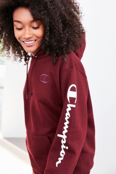 Maroon champion hotsell hoodie women s