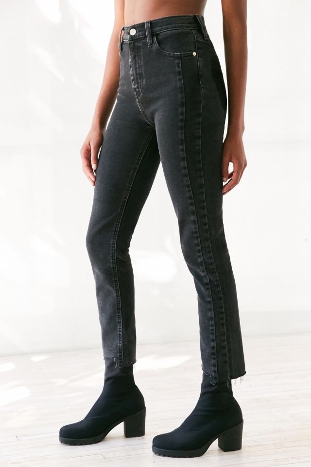 BDG Girlfriend High-Rise Jean - Deconstructed Hem #1
