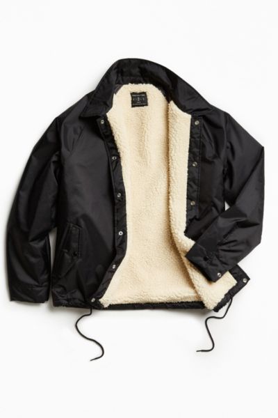 Fleece lined coach outlet jacket