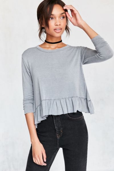 Urban outfitters store peplum tee