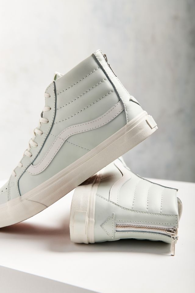 vans leather sk8 hi slim zip