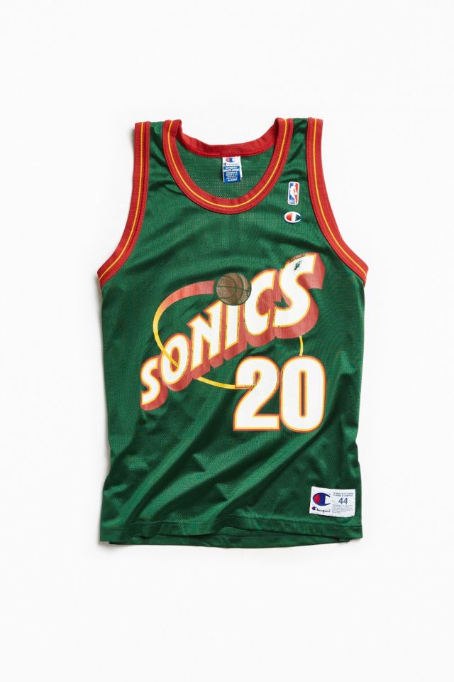 Seattle Supersonics Gary Payton Champion Jersey Size 44