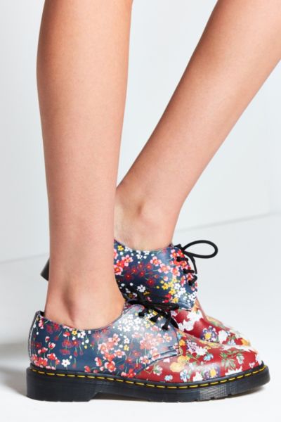 floral doc martens oxfords