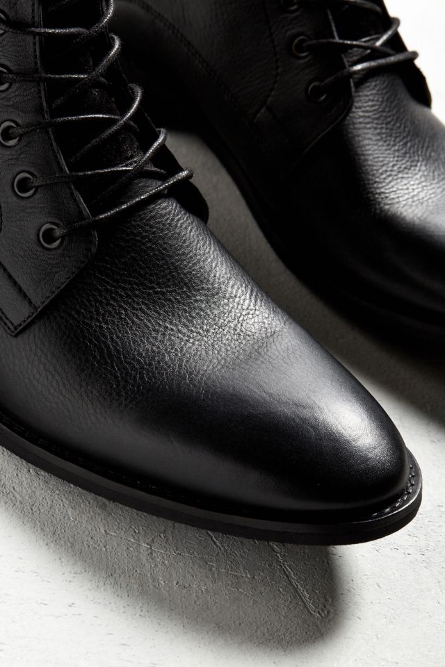 distressed lace up boots